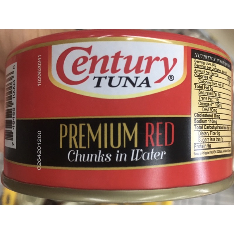 Century Tuna premium red chunks in water 184g Shopee Philippines