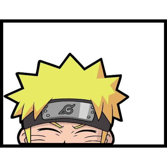 naruto peeker sticker naruto sticker naruto chibi sticker naruto decal