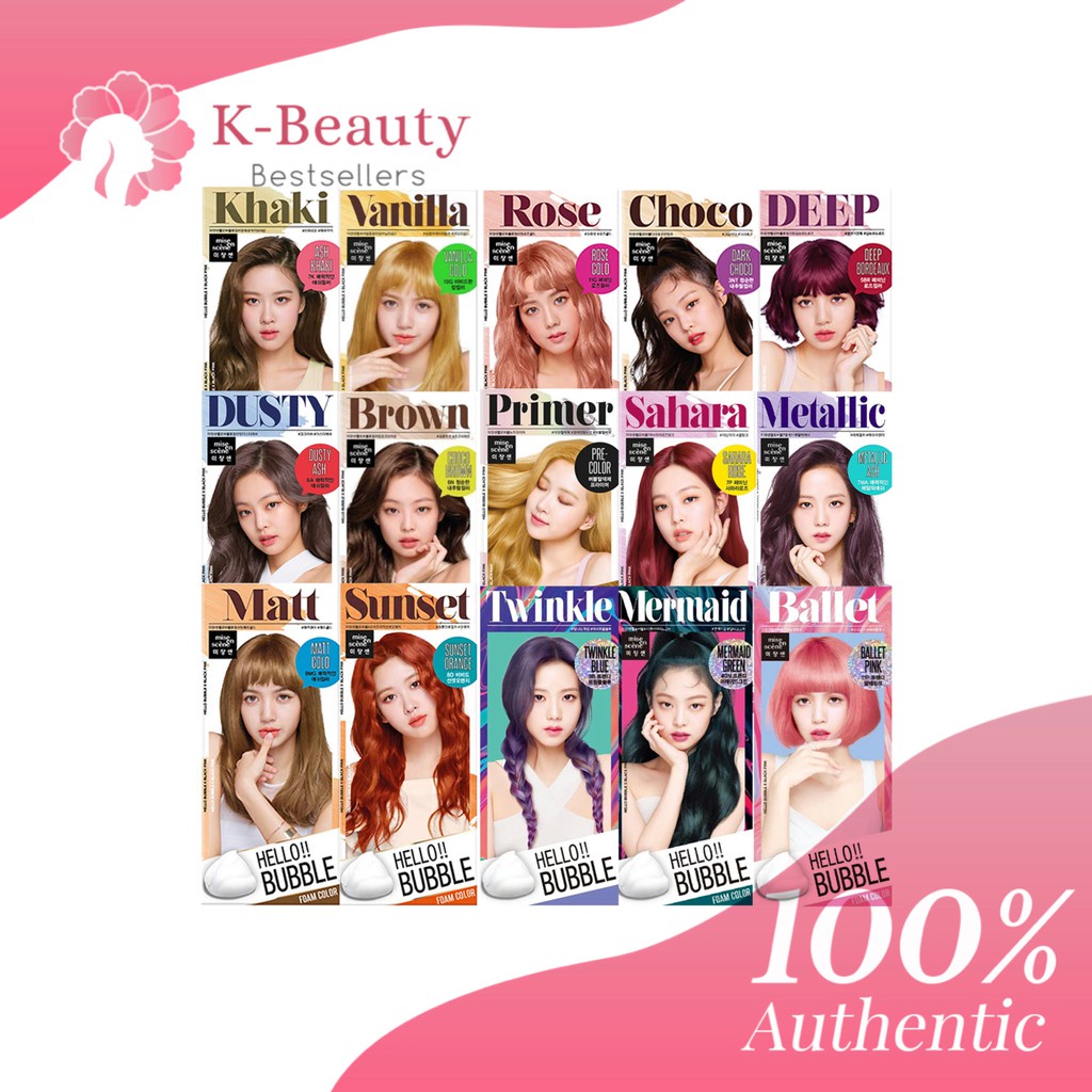【Philippine cod】 Mise En Scene Hello Bubble Hair Dye Permanent Hair