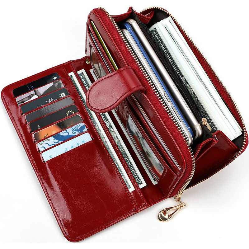 Pu Leather Women Wallets Women Purses Fashion Long Zipper Women's