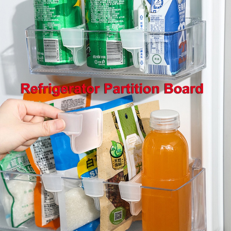 Refrigerator Storage Board Plastic Divider Storage Splint for Kitchen