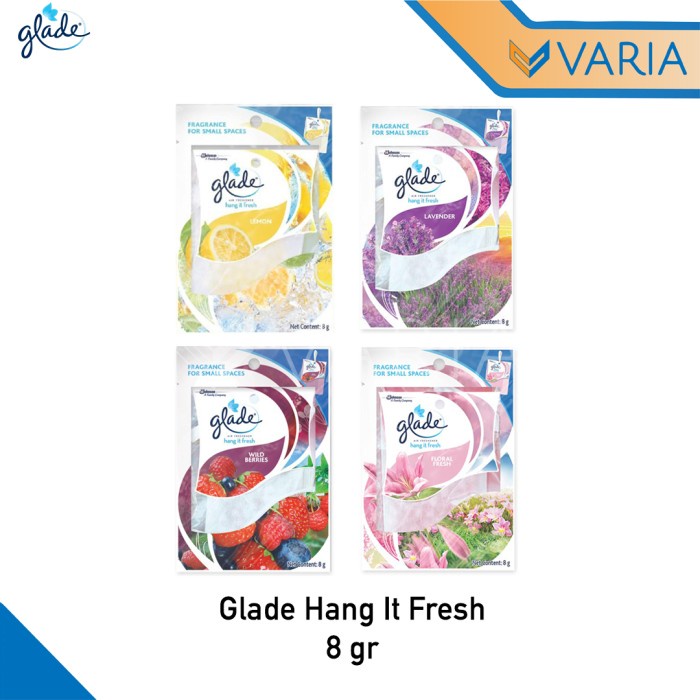 Glade Hang It Fresh 8gr Car Air Freshener Drawer Shopee