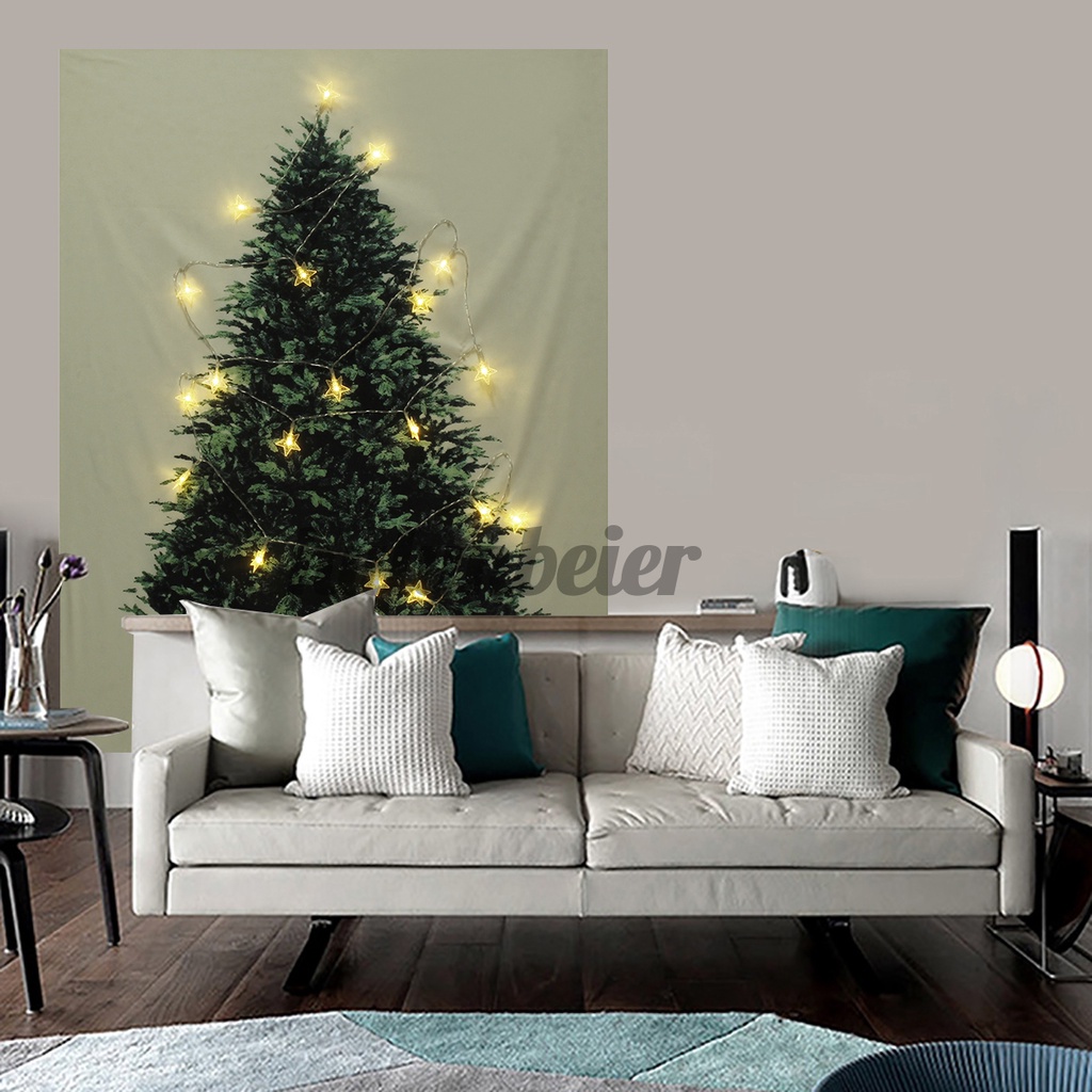 4 Sizes Christmas Tree Tapestry wall hanging Cloth Background Cloth