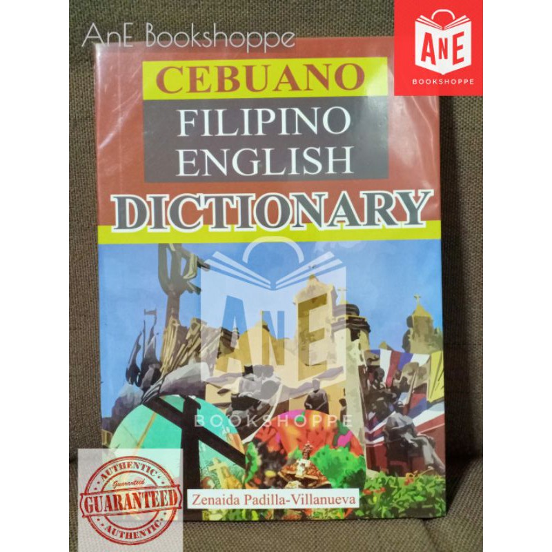 AUTHENTIC CEBUANO FILIPINO ENGLISH DICTIONARY by Villanueva Shopee Philippines