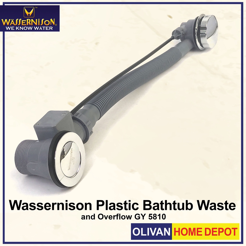 WASSERNISON Plastic Bathtub Waste and Overflow GY 5810 Shopee Philippines