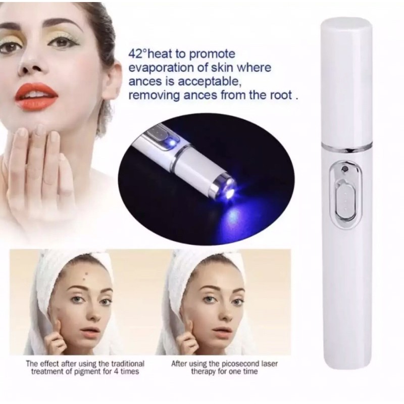 AUTHENTIC medical blue light therapy laser treatment pen acne scar