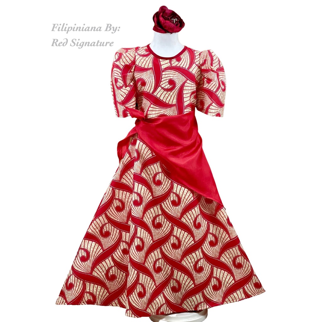 Filipiniana Costume for KIDS, Modern Filipiniana Costume with bandana