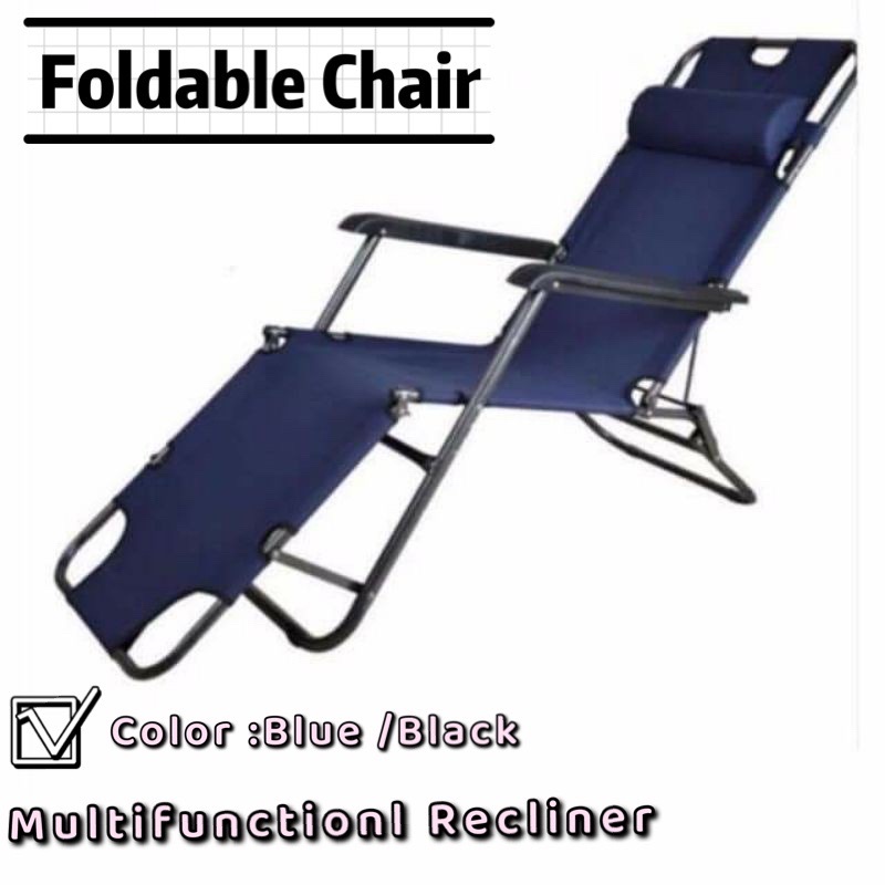 2 in 1Foldable Reclining Chair bed Multifunctional recliner Chair Folding chair Shopee Philippines