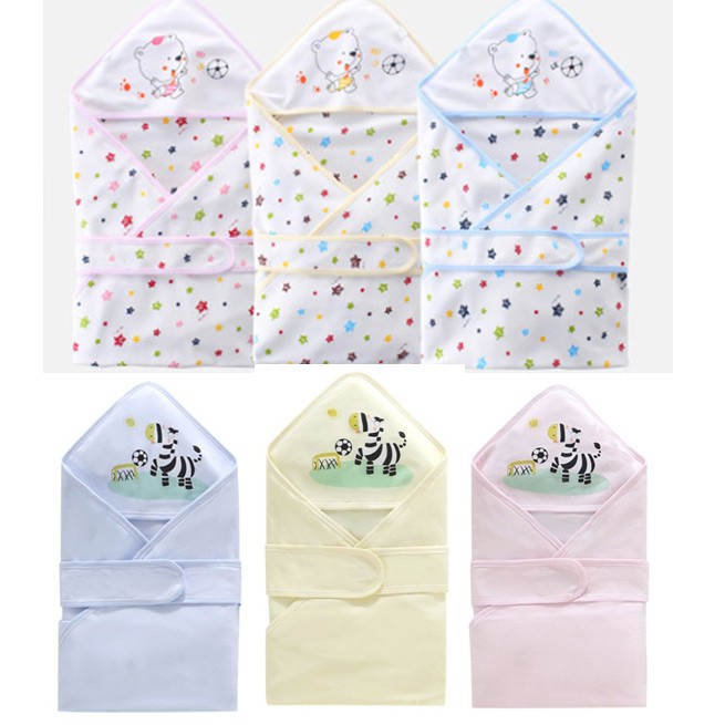 ☋Hooded Baby Receiving Blanket Infant Blanket with Hood Baby Swaddle