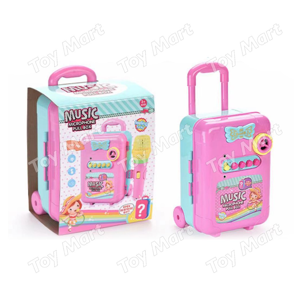 Music Microphone Karaoke Singing Portable Suitcase Loud Speaker Box w