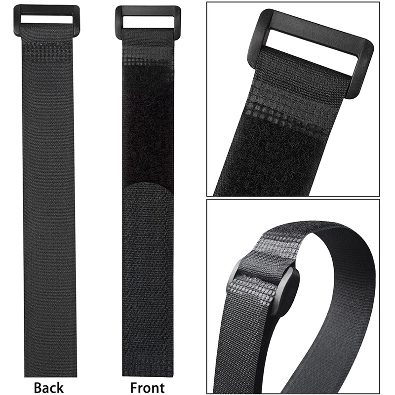 10 Pieces Reusable Cable Lanyard Velcro Strap Wrapping Lock Strap