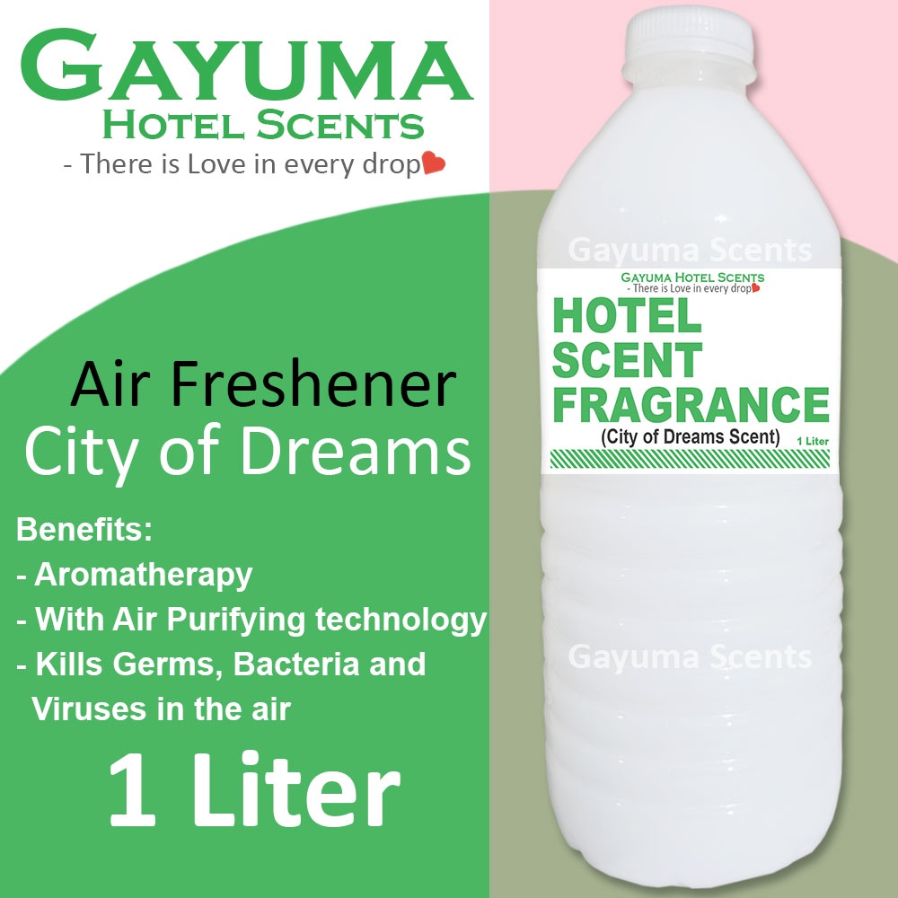 Gayuma CITY OF DREAMS 1 Liter Premium Hotel Scents for Humidifier