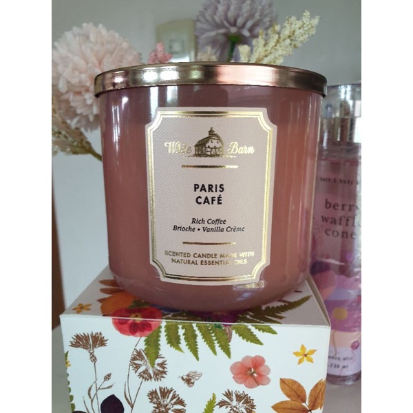 Paris Cafe 3Wick Candle Bath and Body Works White Barn Shopee