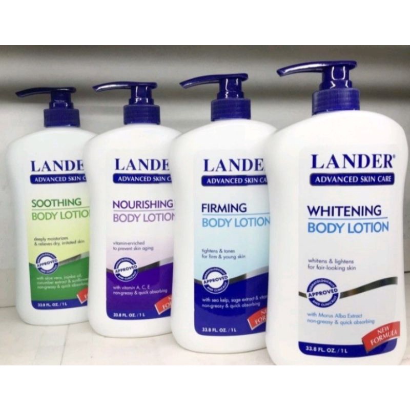 LANDER Body Lotion Advanced Skin Care 1L Shopee Philippines