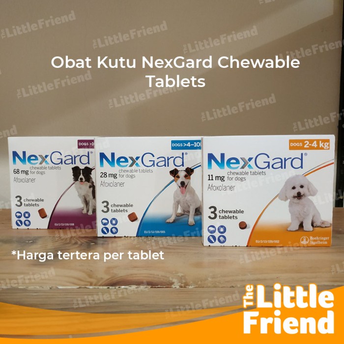 Demodex Scabies NEXGARD Dog Flea Medicine Chewing Beef Flavor Super