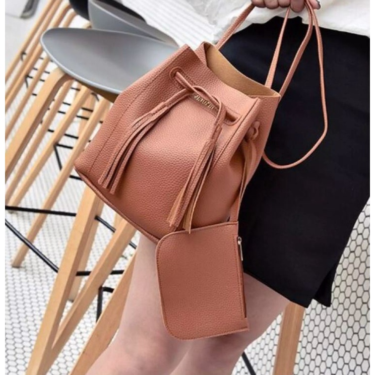 2 in 1 JINGPIN Fashion Sling Bucket Bag UPDATED Shopee Philippines