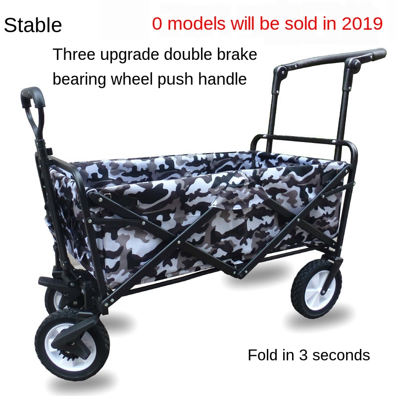 Fold Vehicle Portable Small Garden Cart Outdoors Camp Baby Baby Four