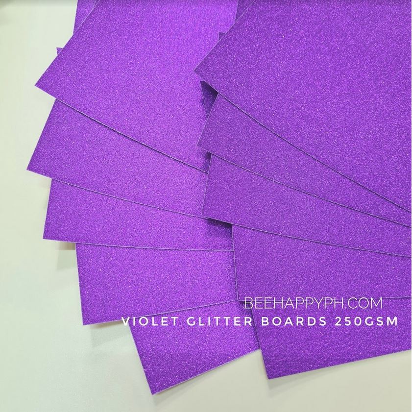 250gsm Glitter Board/Cardstocks Assorted Colors 10 sheets Shopee