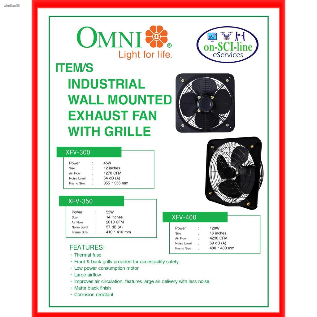 OMNI Industrial Wall Mounted Exhaust Fan with Grille Shopee Philippines
