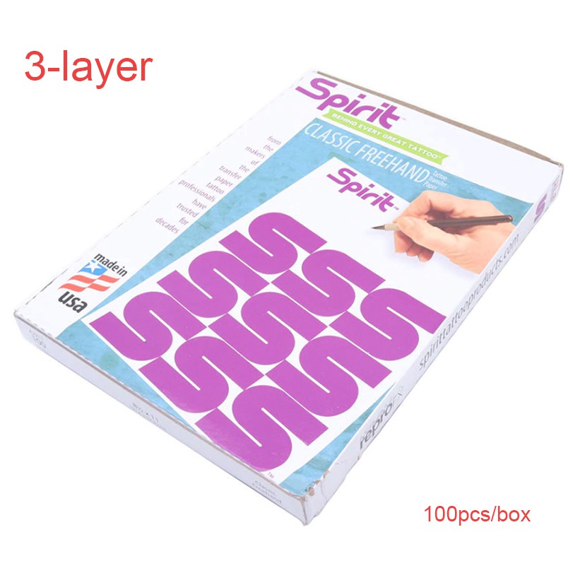 100 sheets 3layer spirit transfer paper USA Classic Freehand tattoo supply Shopee Philippines
