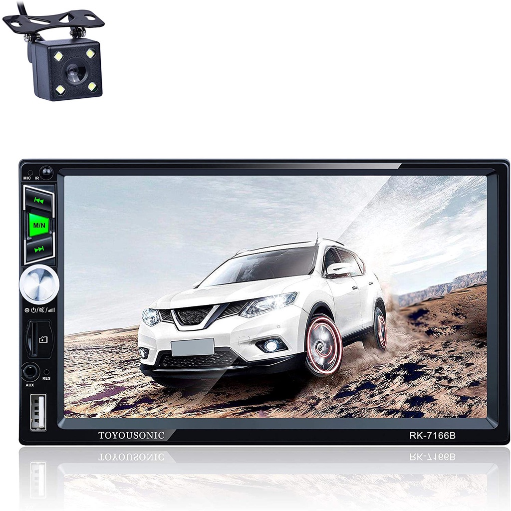 TOYOUSONIC Autoradio 2 DIN Car Stereo 7 inch HD Touch Screen Bluetooth