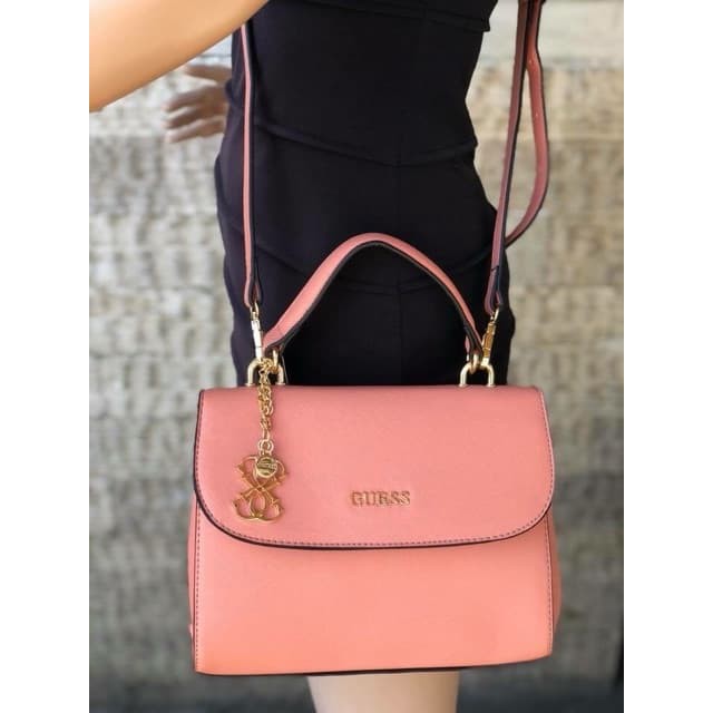 GUESS HANDBAG/SLING BAG for Women in PLAIN Color Shopee Philippines