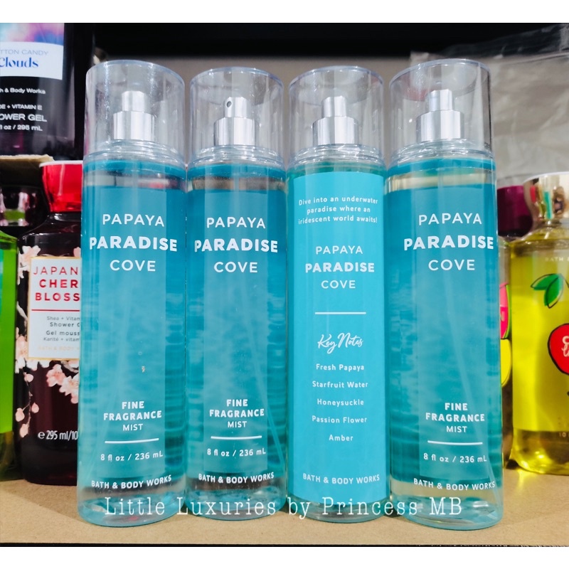 Bath and Body Works Underwater Oasis, Hello Beautiful, Papaya Paradise