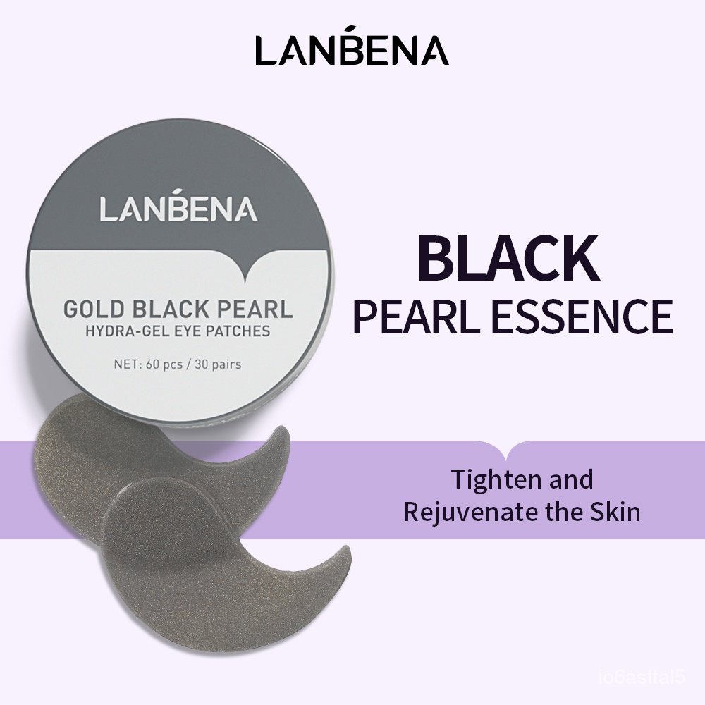 ♥⋮ LANBENA Eye Mask Collagen Gold Black Pearl Eye Patches Gel Repaire