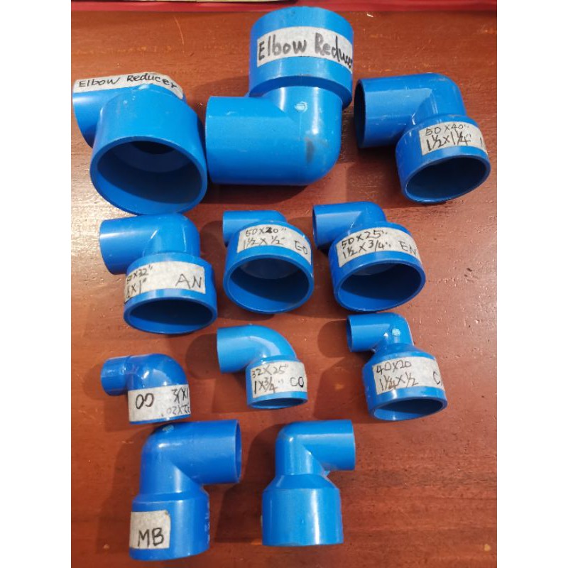 PVC blue elbow reducer 1/2x3/4, 1/2x1, 3/4x1, 11/4x1/2, 11/4x3/4, 11/4x1.11/2x1/2,11/2x3/4