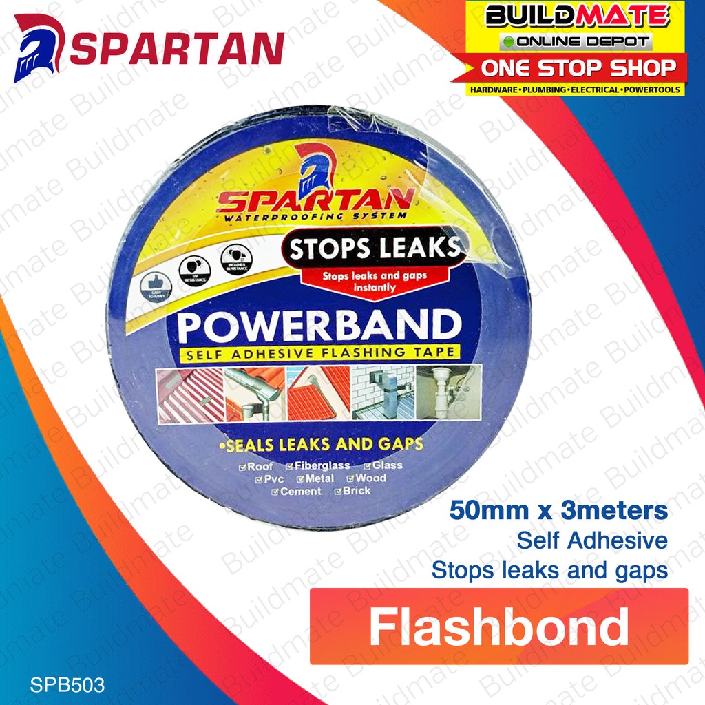 SPARTAN Flash Bond Self Adhesive Flashing Tape Stops Leaks and Gaps