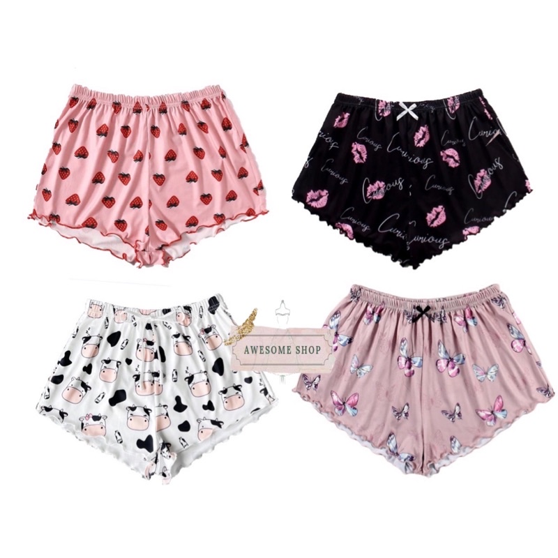 Awesome PLUS SIZE Sleepwear cotton shorts assorted designs fits to