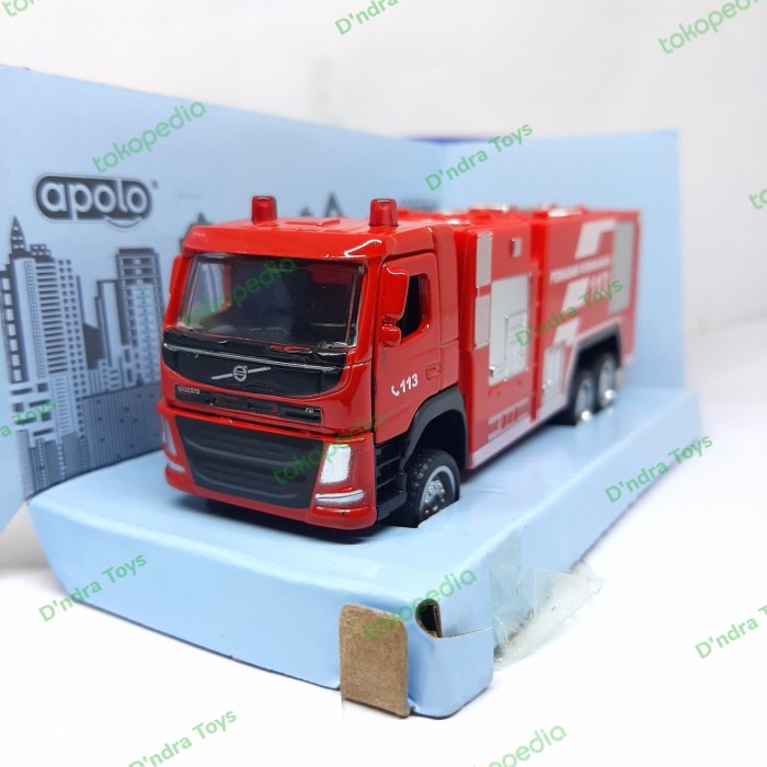 Diecast Miniature TRUCK Extinguisher VOLVO FM INDONESIA FIRE TRUCK