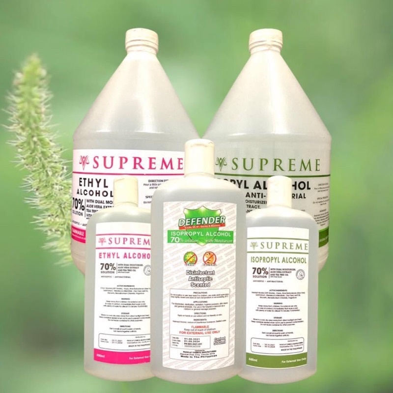 SUPREME ALCOHOL FDA APPROVED WITH MSDS, COD, WITH MOISTURIZER, 70