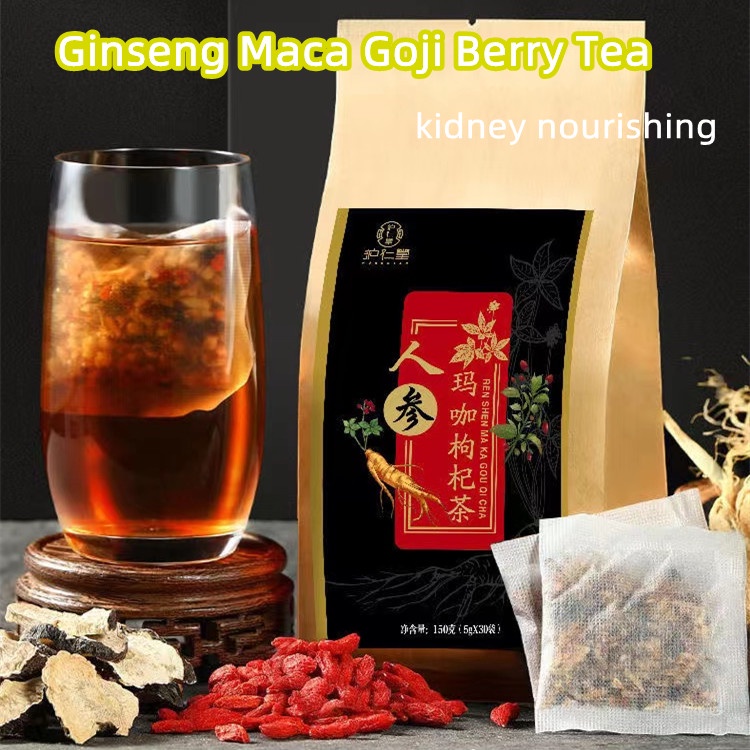 Maka Ginseng Kidney Tonifying Five Treasure Tea for Energy Supplement