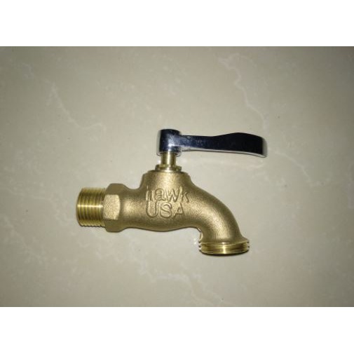 Brass Faucet Heavy Duty With Hose Bibb Hawk Faucet Wall Type Garden