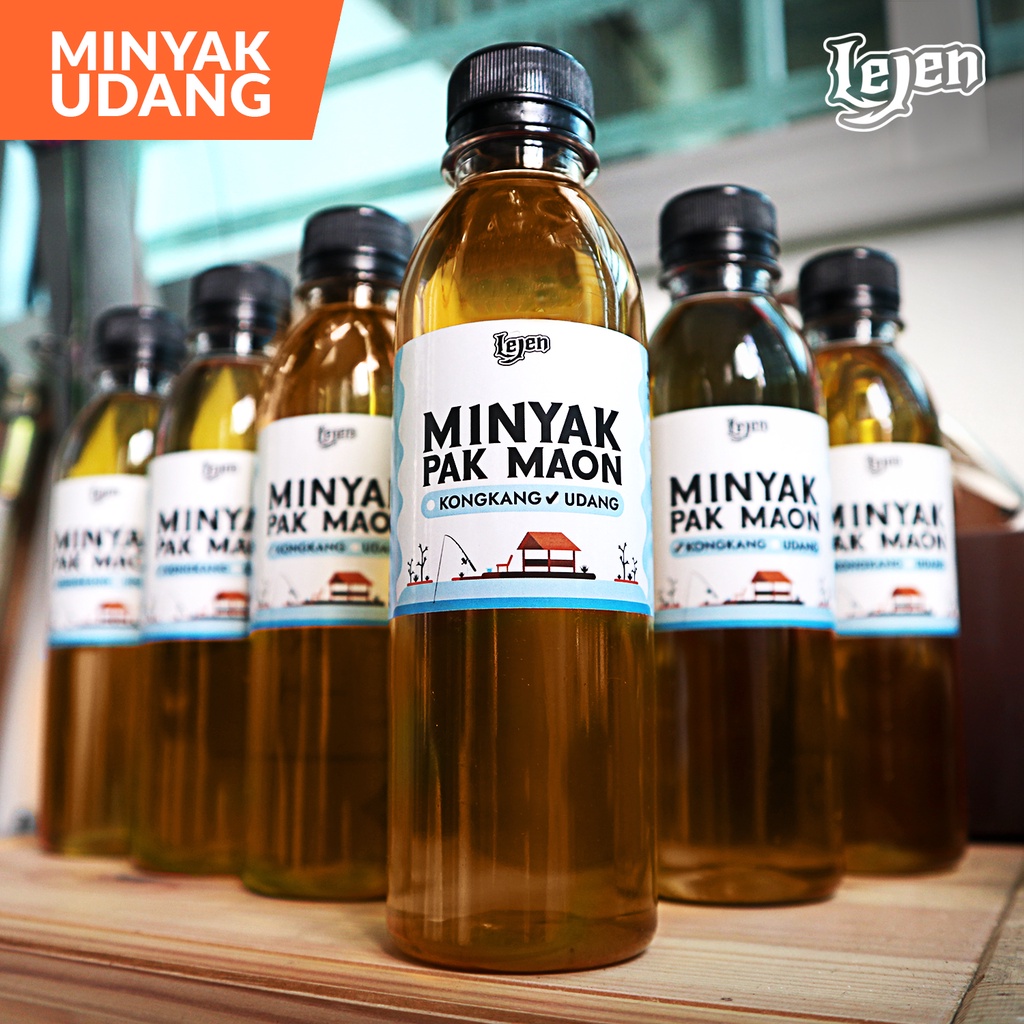 Pak Maon Shrimp Oil (Teramping Oil) Bait Prawns, Patin Fish, Keli