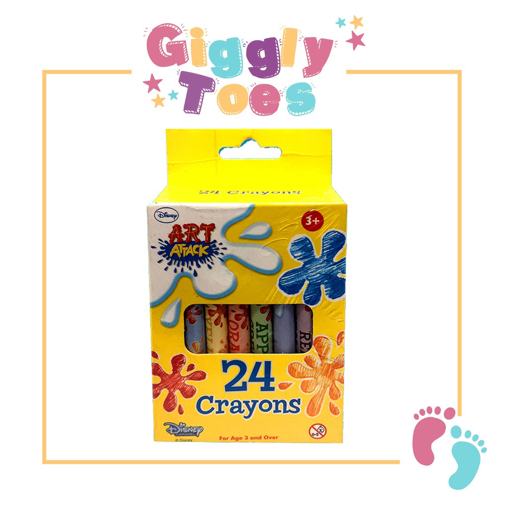 Disney Art Attack Crayons (8/16/24 Colors) Coloring Arts & Crafts