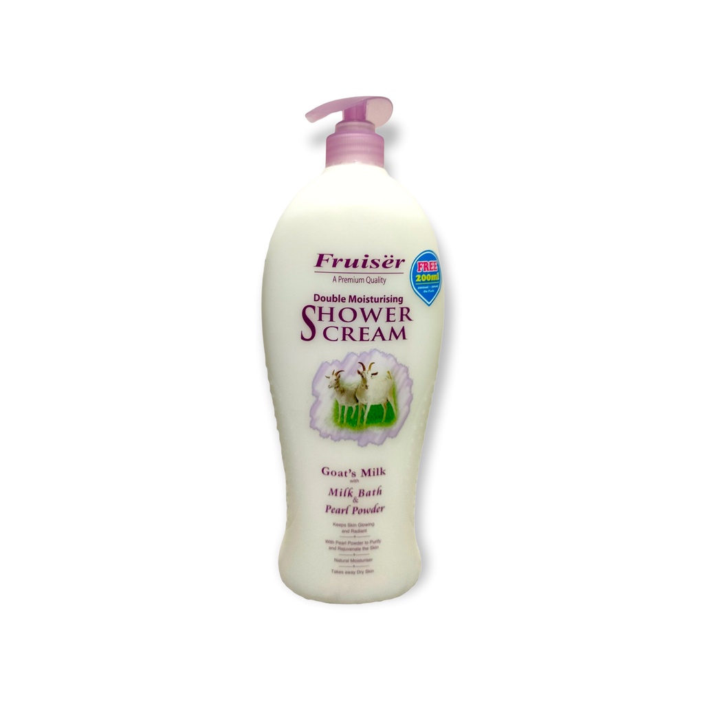 (Malaysia)Fruiser Double Moisturizing Shower Cream. Goat's Milk with