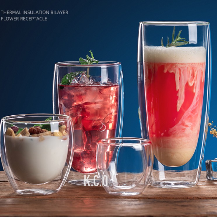 AClass Borosilicate Glass Double Wall Insulated Glass Cup,Glass