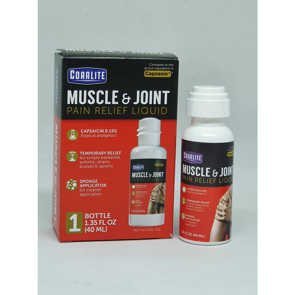 Coralite Muscle Pain Relief Liquid RollOn Backache Arthritis Sprains