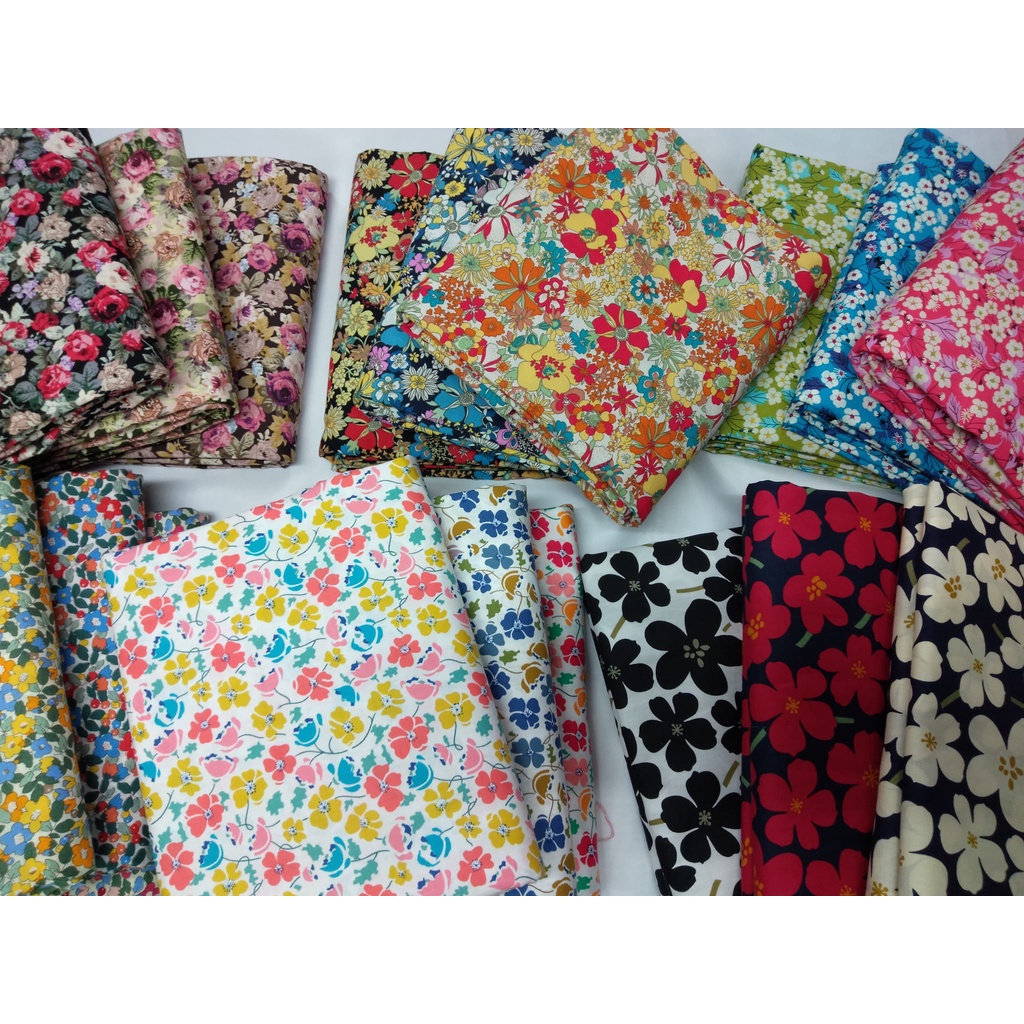 Woven Cotton Fabric Per yard (Exclusive Prints) Shopee Philippines