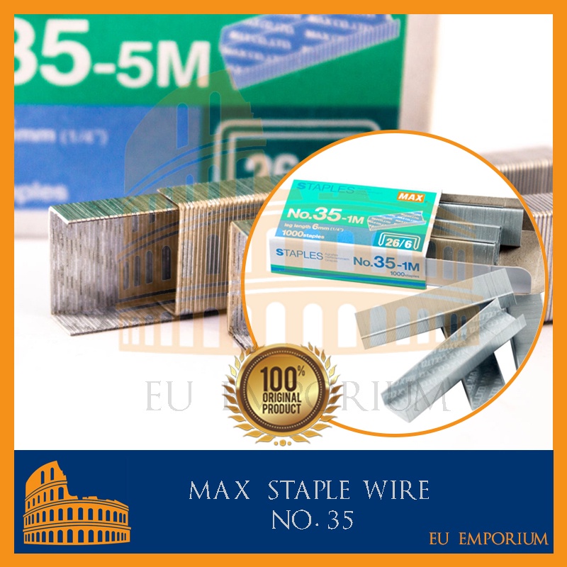 Max Stapler Wire Copper Staple Wire Generic Staple Wire For No.355M 35 Wire [EU EMPORIUM