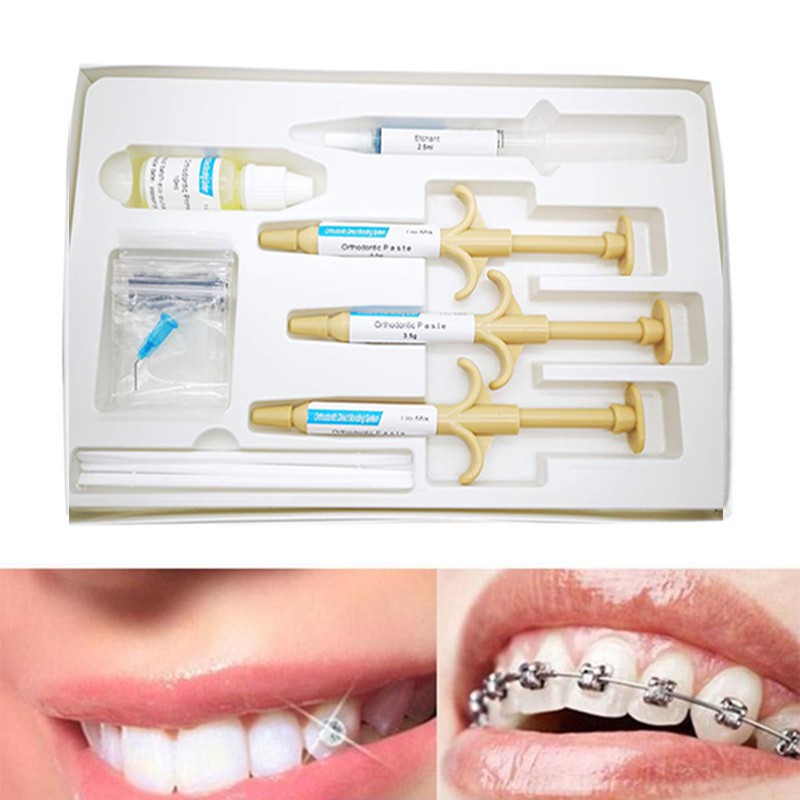 New Dental Orthodontic Brackets Braces Glue Bonding Self Cure Adhesive