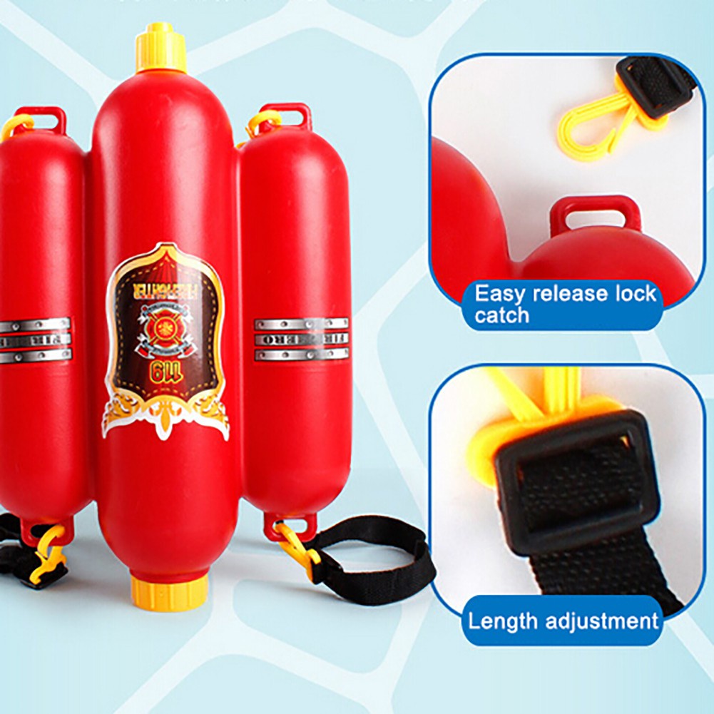 【2022NEW414】 Kids PullType Fire Extinguisher Water Gun Cap