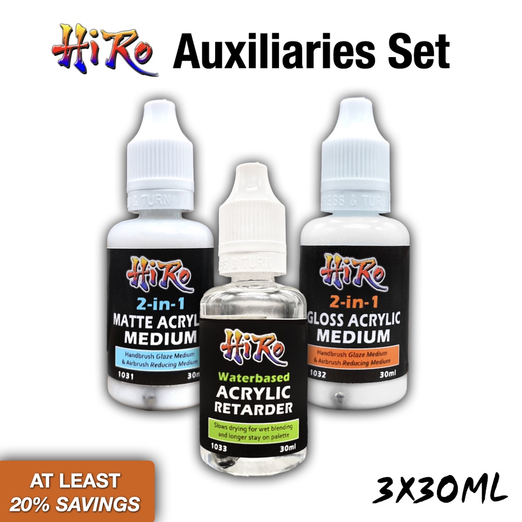 Acrylic Medium Matte / Gloss (Handbrush and Airbrush) Retarder by