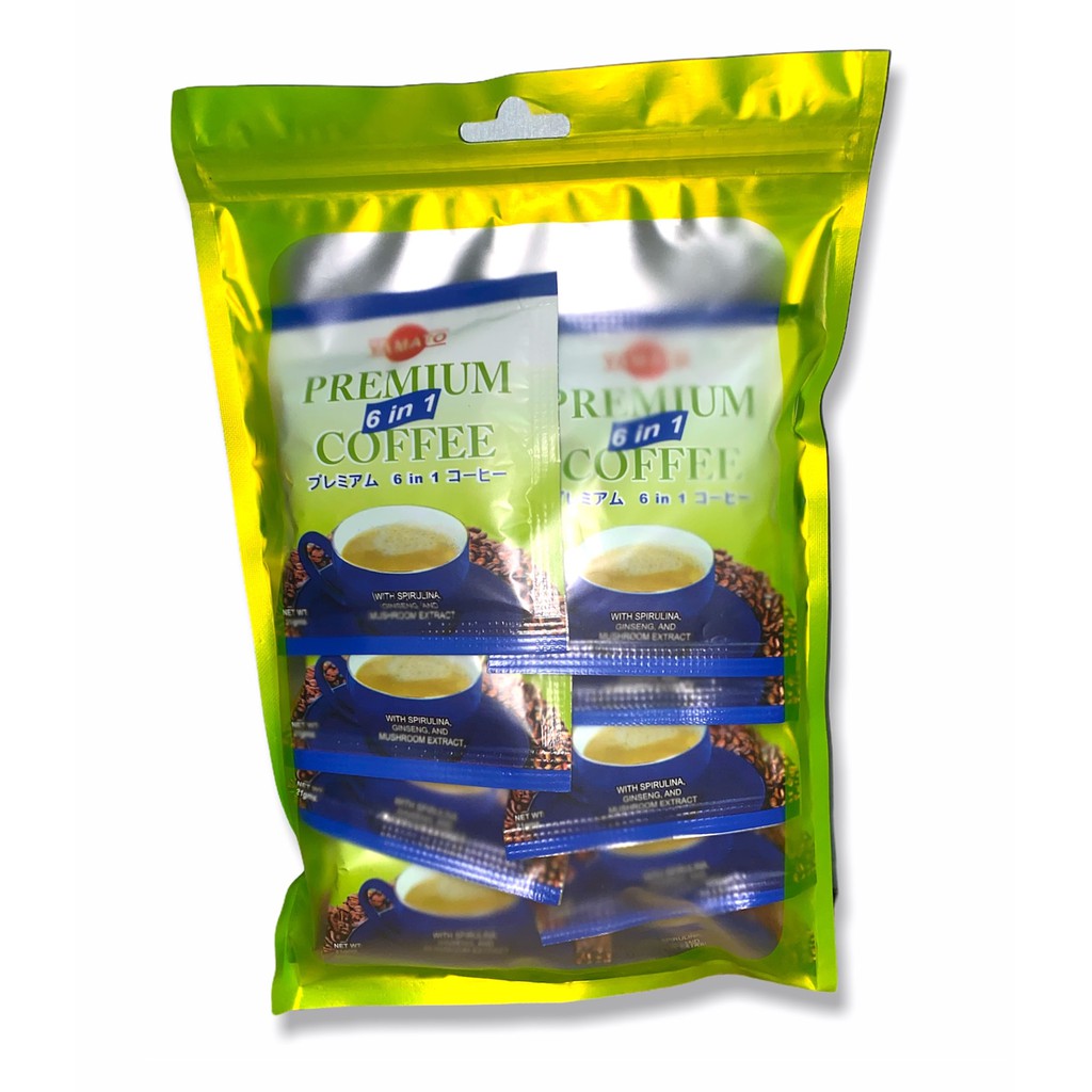 Provimin Spirulina Coffee 6in1 with Ginseng & Mushroom extract (10