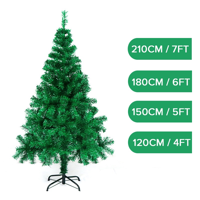JM Christmas Tree 7ft/6ft/5ft/4ft Metal Stand (Green) Shopee Philippines