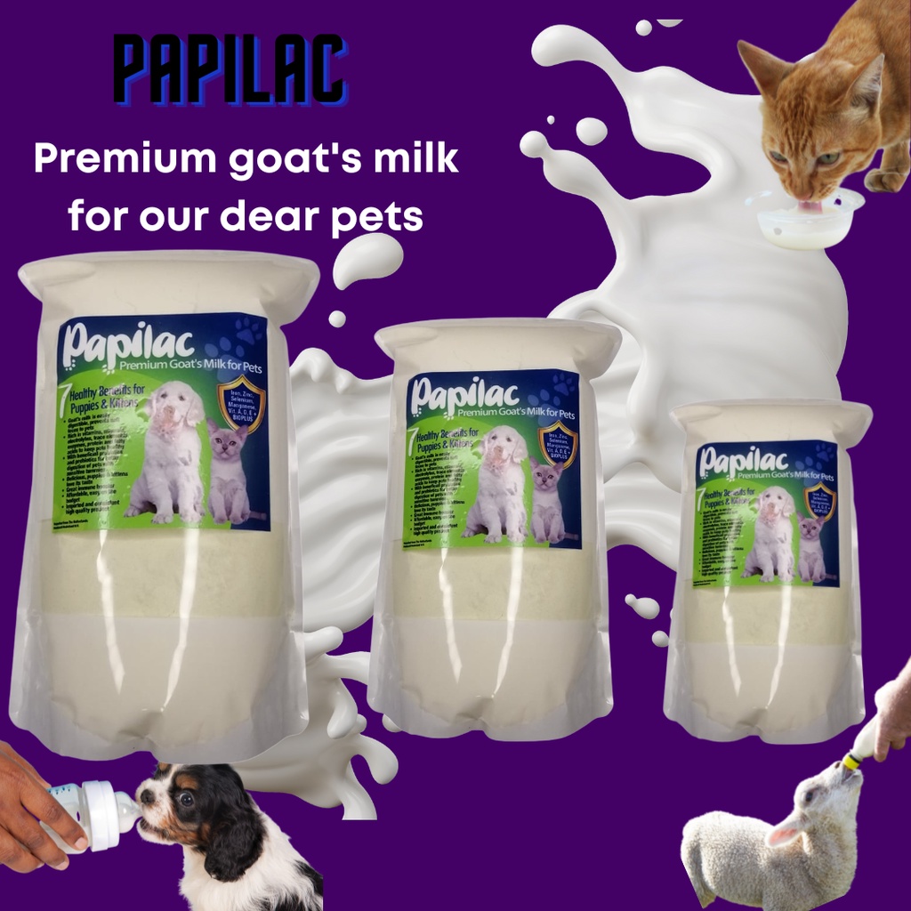 PAPILAC goats milk for pets dogs cats milk replalacer foster milk