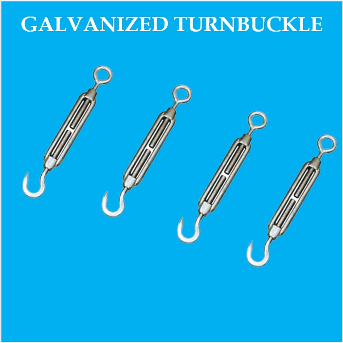 GI TURN BUCKLE Turnbuckle1/4" ( M 6) HOOK AND EYE TURNBUCKLE (Per Piece