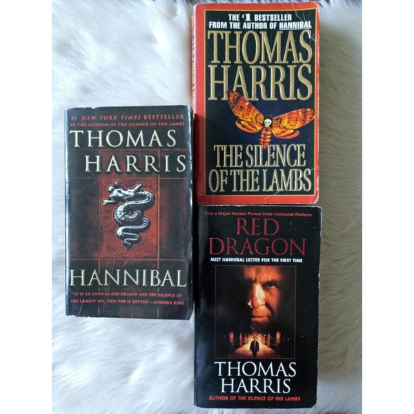 Thomas Harris Hannibal, Red Dragon and The Silence of the Lambs (1